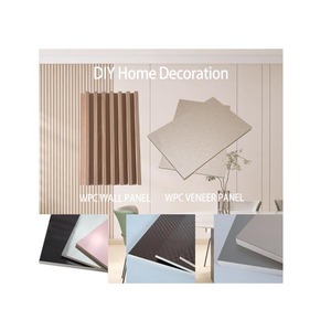 Materiale da Costruzione all'Ingrosso dalla Fabbrica Pannelli Murali per Interni Lastra Pannello Murale in WPC Foglio Impiallacciato in Legno - Product Image 1