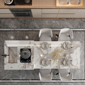 2022 Panas Populer Dekorasi Rumah Kabinet Dapur Desain Post-Modern