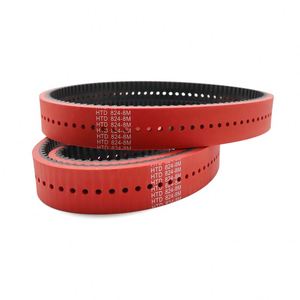 Correa de Distribución de Goma Roja con Recubrimiento Superficial HTD 824-8M OEM para Imprentas, 30 mm de Ancho, 5 mm de Paso, 50 Dientes - Product Image 6