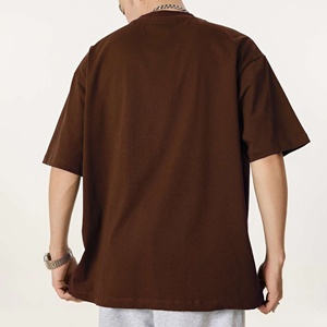 Tshirt vierge de couleur unie OEM Tshirt surdimensionné unisexe de haute qualité avec logo personnalisé - Product Image 5