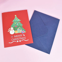 Cartes de vœux de Noël lumineuses avec clochettes musicales 3D pop-up, film laminé, carton ondulé, impression numérique kraft