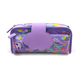 Custom di fabbrica in bianco scuola viola borsa su misura cancelleria impermeabile <span class=keywords><strong>astuccio</strong></span> a matita <span class=keywords><strong>astuccio</strong></span> per bambini ragazze - Product Image 1