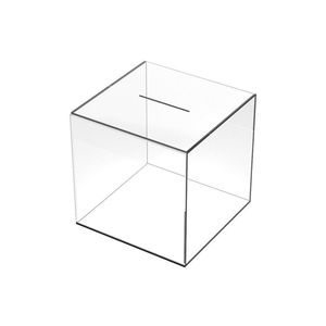 Hucha acrílica transparente personalizada, caja de ahorro de dinero irrompible, tarro - Product Image 1