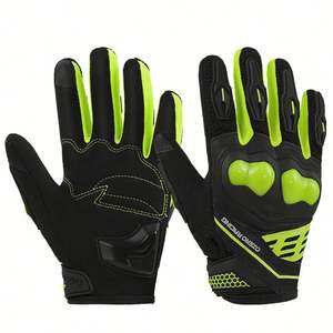 Gants de moto pour l'automne et l'hiver - Gants de conduite imperméables et isolés thermiquement |   Doigts tactiles antidérapants résistants à l'usure - Product Image 1
