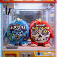 Lot de jouets en peluche Dino Surprise de 8 pouces, jouets en capsule pour distributeur automatique, prix pour machine à grue pour garçons