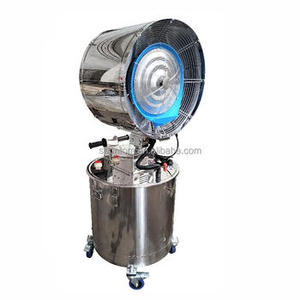 Ventilatore Industriale Elettrico a Nebulizzazione Centrifuga Mobile in Acciaio Inossidabile per Umidificazione e Raffreddamento - Product Image 3