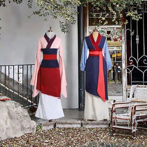 Vestido azul Hua <span class=keywords><strong>Mulan</strong></span> hecho a medida, <span class=keywords><strong>disfraz</strong></span> de <span class=keywords><strong>princesa</strong></span> de la película, <span class=keywords><strong>disfraz</strong></span> de cosplay con trajes para Halloween - Product Image 3