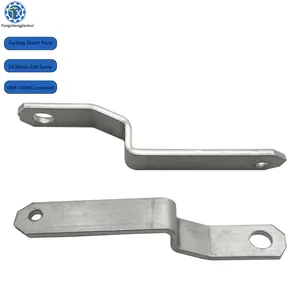 Custom Made Sheet Metal Stamping Carbon Stainless Steel Z Shaped Shelf Support Mounting Brackets