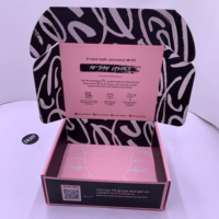 Boîte-cadeau d'enveloppe en carton ondulé rose imprimé personnalisé du fabricant UV pour boîtes d'emballage en papier d'expédition de vêtement cosmétique