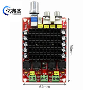 บอร์ดแอมพลิฟายเออร์ดิจิตอล Yixinsheng Xh M510 Tda7498 กำลังขับ 2x100w คลาส D สำหรับรถยนต์ 14-34v แอมป์ขยายเสียงสองช่องสัญญาณ - Product Image 3