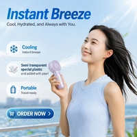 Nouveau mini ventilateur portable DC puissant et personnalisable, mignon, pour voyage, électronique, été, refroidissement extérieur, petit