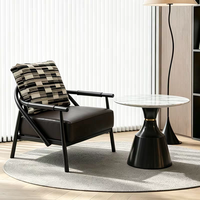 Fauteuil individuel rétro de style designer, chaise de conférence, mobilier de maison moderne et minimaliste, fauteuil lounge en tissu de luxe léger
