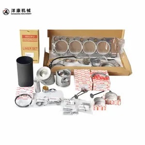 Isuzu 4hk1 veya 6hk1 direkt enjeksiyon için yüksek kalite motor silindiri gömleği piston kiti 1-87812775-3