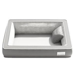 Large Dog <b>Bed</b> Rectangle Gray Green Eggshell <b>Sponge</b> All Season Pet Sofa for Dogs - Product Image 1