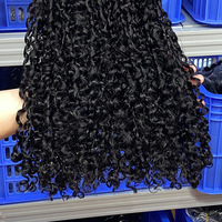 Extensions de cheveux naturels vietnamiens 100 % vierges, bouclés Pixie, super double drawn, de 12 à 24 pouces, en stock, vente en gros