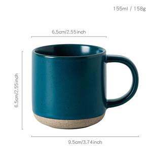 150ml Creative Morandi Color Rough Earthenware Coffee <b>Cup</b> Spotted Frosted Ceramic Small Water <b>Cup</b> Restaurant Coffee Shop - Product Image 5