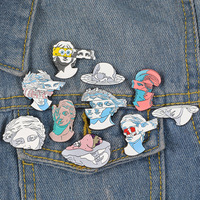 Badges décoratifs en émail doux et dur avec Logo en métal personnalisé pour vêtements