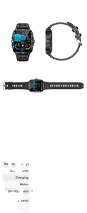 Reloj Deportivo con Cronómetro, Monitor de Ritmo Cardíaco y Presión Arterial, Digital KT71, Smart Square, Silicona, Da Fit - Product Image 6