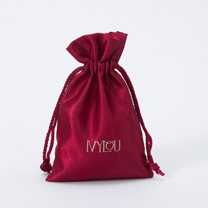 <b>Personalized</b> Drawstring Wig <b>Bag</b> Custom Logo Packaging Silk Hair Extension <b>Bag</b> Satin Wig <b>Bag</b> for Hair Bundles - Product Image 3