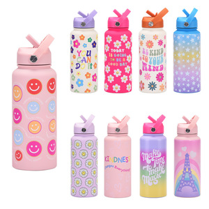 Botellas Deportivas de Acero Inoxidable, Lindas <span class=keywords><strong>y</strong></span> Reutilizables, con Aislamiento Térmico para Niños, para Agua <span class=keywords><strong>y</strong></span> Bebidas Frías, Venta al Por Mayor - Product Image 1