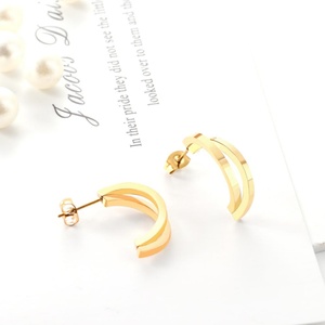 Vente en gros de boucles d'oreilles en acier inoxydable 316L pour filles et femmes - Product Image 5