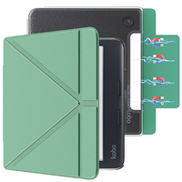 Casing Pelindung Tablet untuk Kobo Libra Colour/Libra 2 7 Inci Penutup Flip Kulit PU Ringan Magnetik Dapat Dilepas Auto Sleep Wake