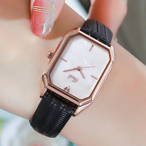 Nuevo reloj de pulsera para mujer, correa de cuero cuadrada, moderno, a la moda, resistente al agua, reloj de cuarzo informal - Product Image 6
