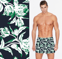 Tissu imprimé par sublimation court de surf recyclé UV 50 Board pour vêtements de sport, lingerie, maillots de bain pour filles