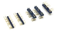 YZTECH Conector Macho de Paso DIN 2.54mm, Doble Fila, Ángulo Recto, SQ0.64mm H1.5/2.0/2.5mm 1101R-2*10P, Nylon para PCB