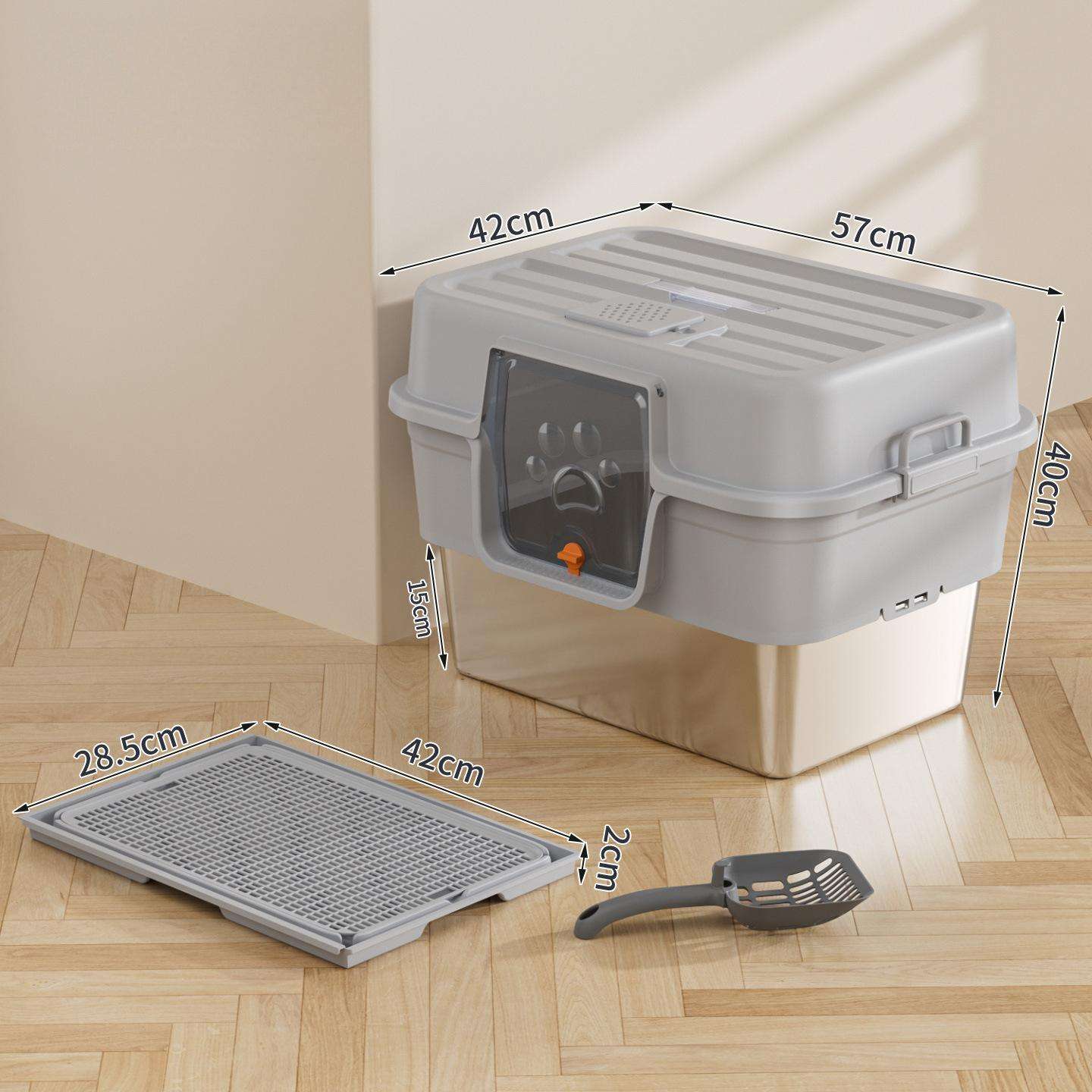 Light Gray 57*42*40cm with removable tray