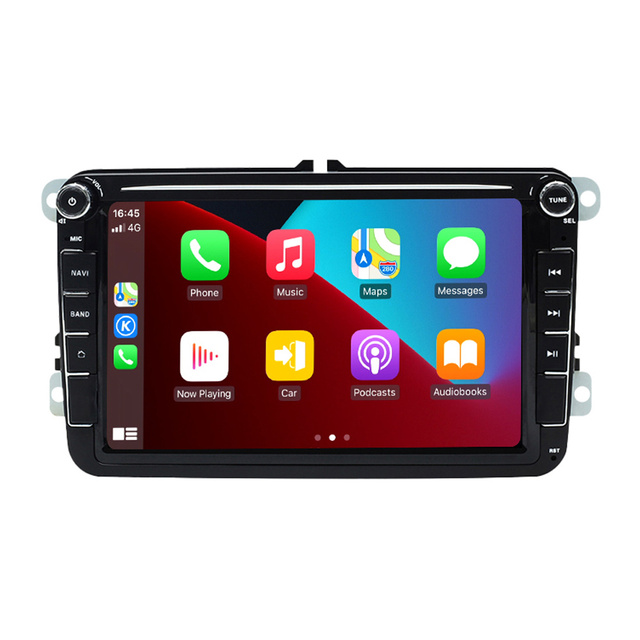 8" Android 14 Car Radio Built-in GPS OBD2 Amplifier CD Player RGB TPMS for VW Passat/B6/B7 Skoda Octavia/Superb Seat