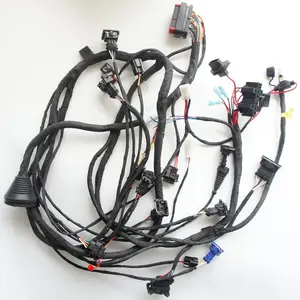 Custom motorcycle wire harness domestic connector assembly