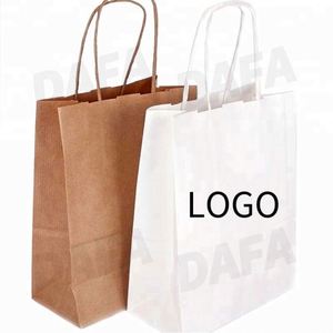 Sacs en papier blancs personnalisés avec logo imprimé pour pharmacies, hôpitaux et magasins de médicaments – Vente en gros à prix réduit - Product Image 1