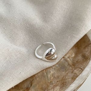Heart Shape <b>Ring</b> S925 Sterling Silver Women's Everyday Wear Jewelry <b>Fine</b> <b>Rings</b> - Product Image 2