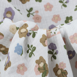 Precio barato personalizado suave transpirable orgánico impreso muselina 100% ropa de algodón para bebé - Product Image 4