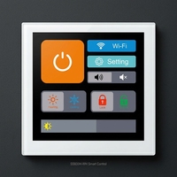 Sansael Smart - Termostato Programable Moderno con Pantalla Táctil TFT a Color de 4.0 Pulgadas y WiFi para Calefacción por Suelo Radiante en Cocina y Hotel