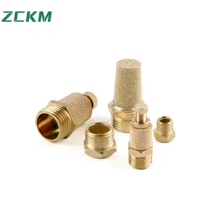 Pneumatic copper muffler flat head/throttle/long head muffler BSL-01/02/03/04/06 noise suppressor