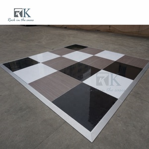 Pista de Baile Portátil de Madera Contrachapada Blanca para Eventos y Decoración de Bodas - Product Image 3