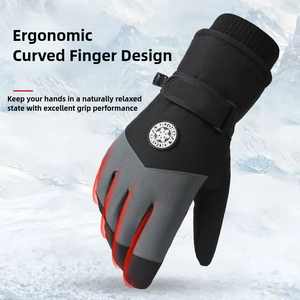 冬季保暖天鹅绒滑雪手套男女学生儿童户外电动车骑行加天鹅绒手指手套 - Product Image 6