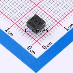 HX TS4550B3J 250gf Tactile Switch Bent Lead Through Hole-3P,4.5x4.5mm Single Pole Single Throw Round Button 2.5N - Product Image 2