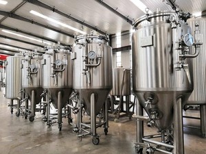 Tonsen 300L 3HL Tangki Fermentasi Bir Dinding Ganda Baja Tahan Karat
