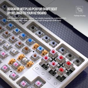 K87 Optical <b>USB</b> Mechanical <b>Keyboard</b> Swappable KeyCaps Hot-Swap RGB Wired Anti-Ghosting 87 Keys Gaming Multimedia K87 <b>Keyboard</b> - Product Image 4