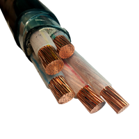 Cable de Cobre Aislado de PVC de 5 Núcleos, 25mm 35mm, Flexible, Conductor Sólido, Precio de Fábrica, Pedido Mínimo, Cables Eléctricos