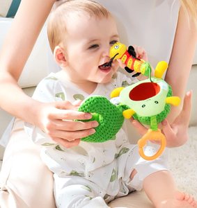 Youpin Jollybaby — jouet suspendu en peluche motif fruits, circuit imprimé, perles, vente en gros, pour poussette ou berceau - Product Image 5