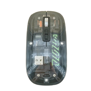 Stock Portable Optical BT5.2 Mini Gaming <b>Mouse</b> 2.4G Black Transparent Ergonomic Backlit Silent Home Rechargeable Wireless <b>Mouse</b> - Product Image 1