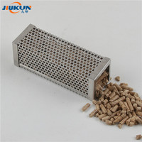 Fumoir à granulés de bois pour barbecue carré portable en acier inoxydable Tube de fumage à froid de 5 heures pour le camping et la cuisson Rôtissoire en métal