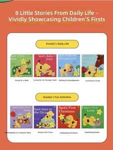 Little Pian Spot's Day Fun : Ensemble de livres cartonnés à rabats, reliure cousue, couverture rigide plastifiée, fonction lecture à <span class=keywords><strong>voix</strong></span> <span class=keywords><strong>haute</strong></span> - 8 - Product Image 5