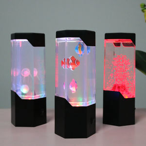 Modern Kids Led Night Lights Children Gift Kid Decor Light <strong>Jellyfish</strong> <strong>lava</strong> Water Fantasy Fish <strong>Lamp</strong> - Product Image 6