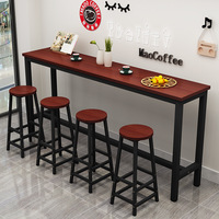 Ensemble de table de pub moderne en bois à hauteur de comptoir pour la cuisine et la salle à manger