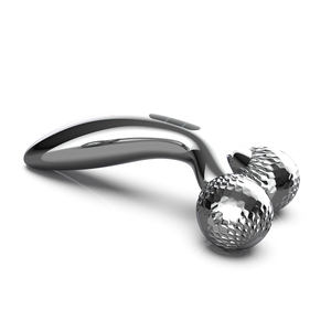 Herramientas de masaje Facial antienvejecimiento cara plata regalo oro piedra cuerpo cabeza de Metal oscuro Acero inoxidable rodillo cuello dispositivo de belleza - Product Image 3